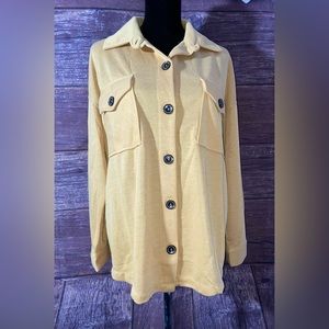 Big Buttons Don't Care Oversized Shirt